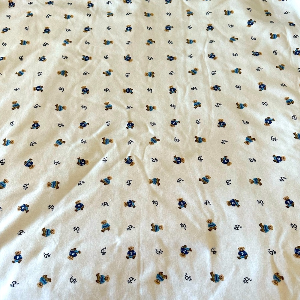 Ralph Lauren  baby blanket with teddy bears on it. Great condition